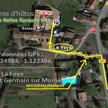 Les Belles Epoques B&B - Proche Puy Du Fou Saint-Germain-sur-Moine מראה חיצוני תמונה