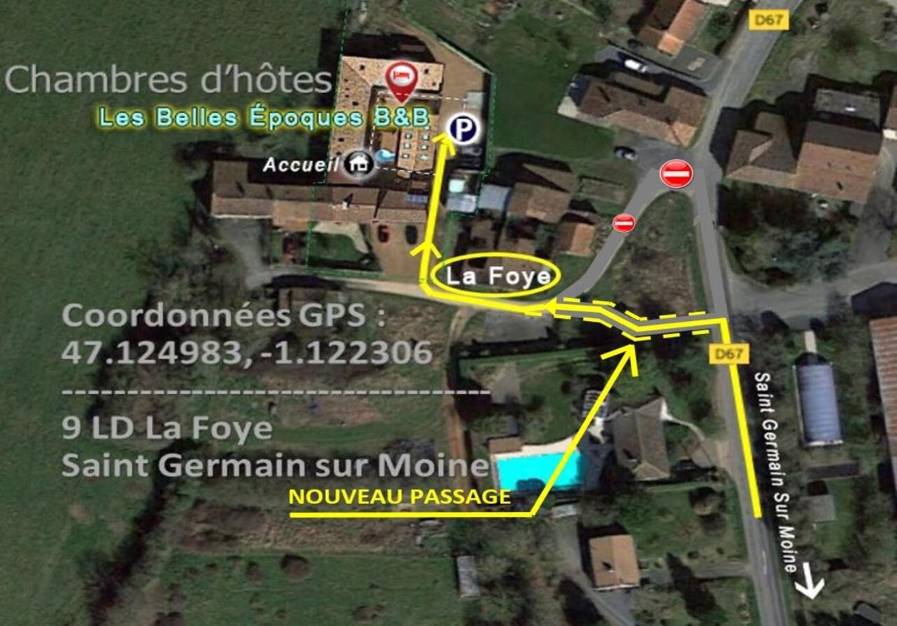 Les Belles Epoques B&B - Proche Puy Du Fou Saint-Germain-sur-Moine מראה חיצוני תמונה